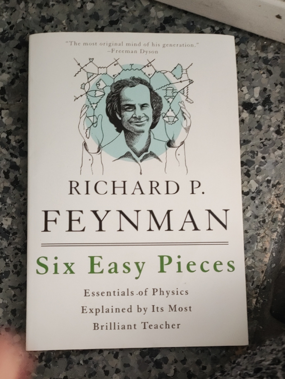 Richard P. Feynman "Six Easy Pieces" Paperback - White & Green Cover